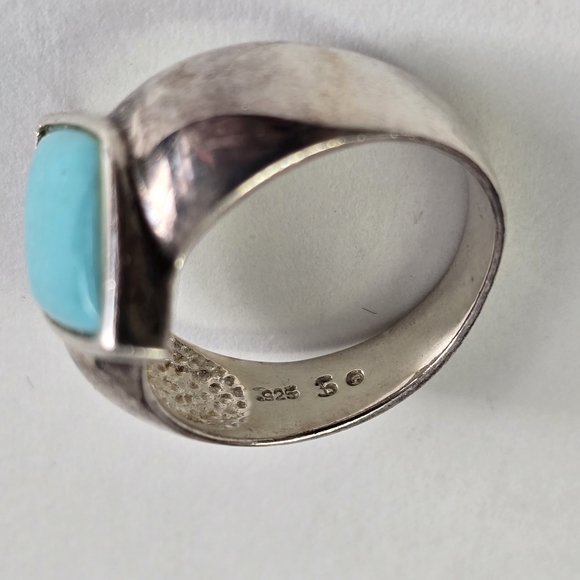 Sterling Silver 925 Turquoise Ring - Picture 7 of 9
